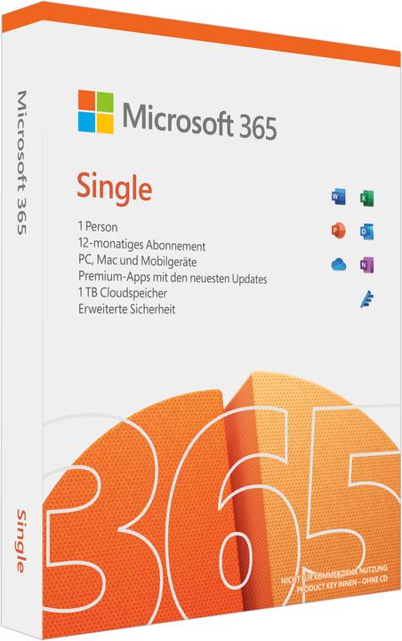 Image du produit Microsoft 365 Single (1 Utilisateur, 12 mois)