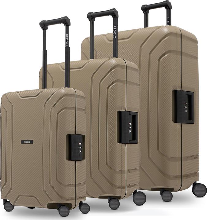 Actual product image Redolz Essentials 15 4-wheel suitcase set 3-piece with three-point fastening (210 l, XL (from 140l))