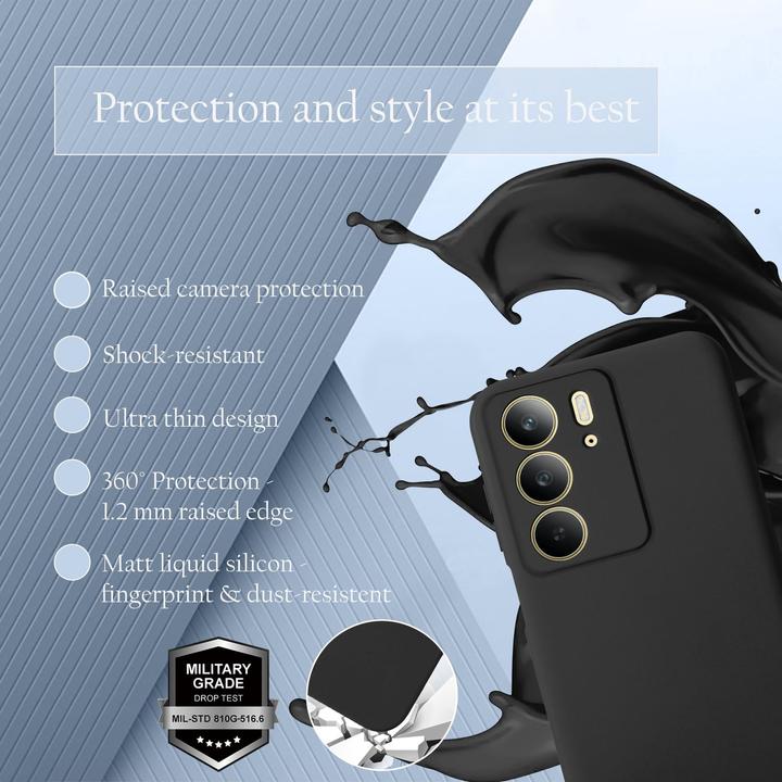 Immagine prodotto Cadorabo Custodia per Realme C75 TPU Liquid Silicone Case (Siemens CC75)