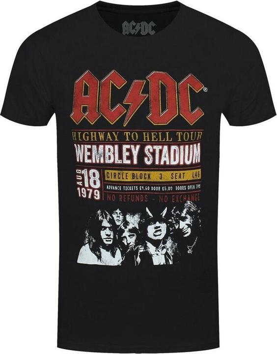 Actual product image AC/DC Adults Wembley '79 Eco-friendly T-shirt (S)