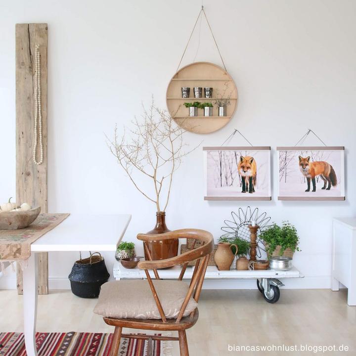Immagine prodotto Trenddeko Volpe nella neve - 2 pezzi (80 x 60 cm)