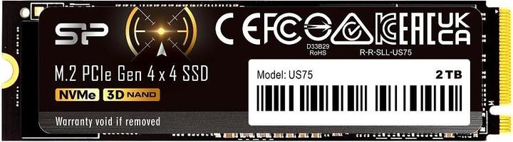 Actual product image Silicon Power SSD US75 2TB M.2 PCIe NVMe (2000 GB, M.2 2280)