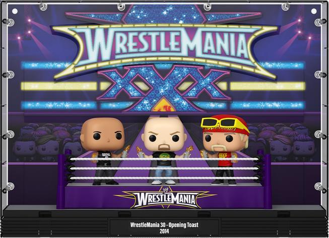 Immagine prodotto Funko WWE POP Moments Deluxe Vinyl Figures 3-Pack Wrestlemania 30 Opening Toast
