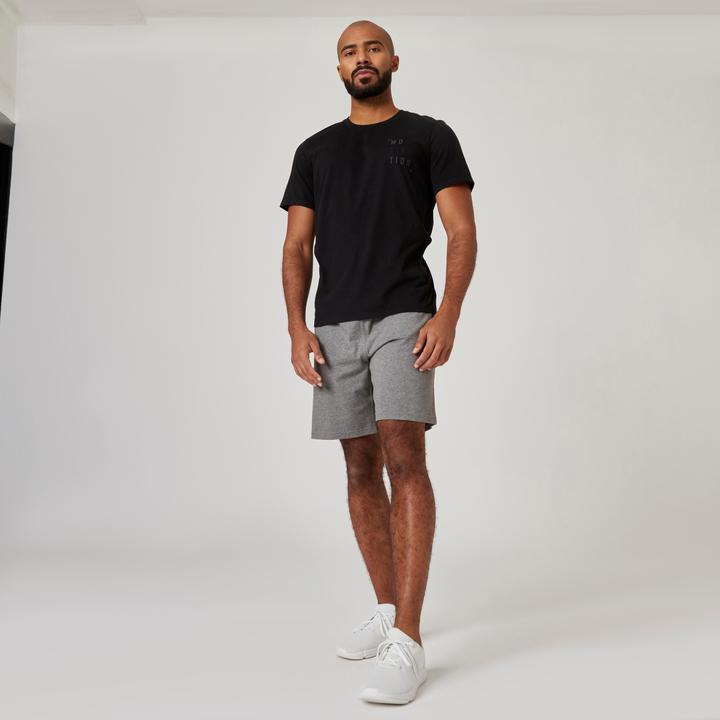 Actual product image Domyos Shorts Herren Baumwolle - grau (S)