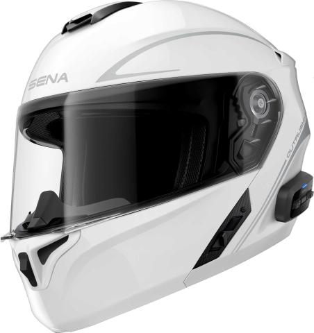Sena OUTRUSH R - Smart Motorrad-Klapphelm (ECE22.06) - weiss glanz (XXL) (XXL)