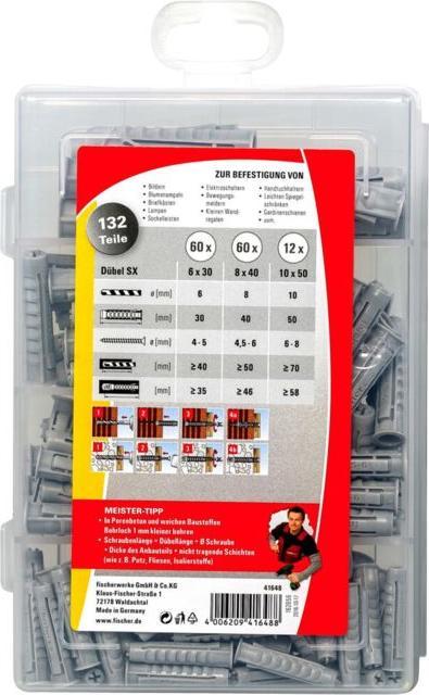 Actual product image Fischer Master Box SX Dowels (132 pcs.)