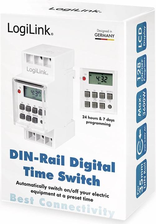 Image du produit LogiLink Interrupteur d'alimentation automatique (montage sur rail DIN possible)