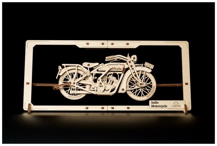 Actual product image Ugears 70194 Indie Moto 2.5D Puzzle - Indie Moto 2.5D Puzzle