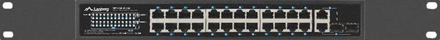 Actual product image Lanberg Switch niezarządzalny PoE+/2x Combo Rack 19" Gigabit Ethernet (26 Ports)