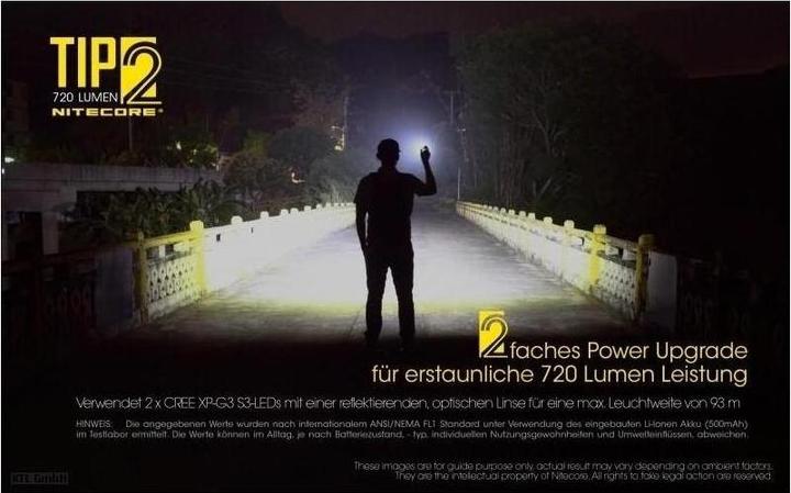 Actual product image Nitecore TIP 2 - 720 lumen (6.20 cm, 720 lm)
