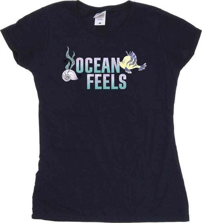 Actual product image Disney Womens/Ladies The Little Mermaid Ocean Cotton T-Shirt (XL)