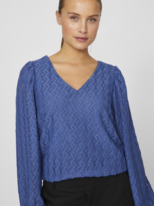 Actual product image Vila V-neck top with long sleeves (S)