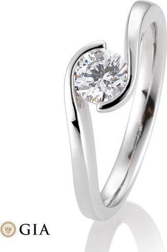 Produktbild Breuning Ring Schwung 0,40-0,60 ct. (56, 750/18 K Gold)