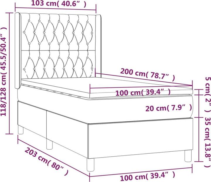 Immagine prodotto VidaXL Anders (100 x 200 cm, 100 x 200 cm)