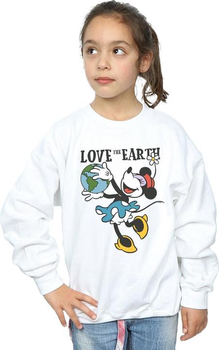 Actual product image Disney Girls Mickey Mouse Love The Earth Sweatshirt (140, 146)