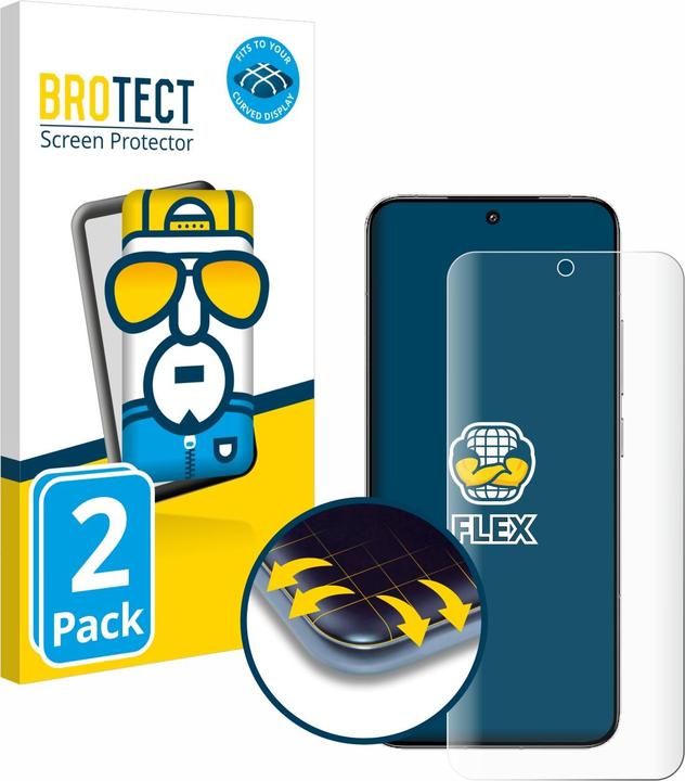 Produktbild BROTECT Full-Cover Displayschutz (2 Stück, Xiaomi 14)