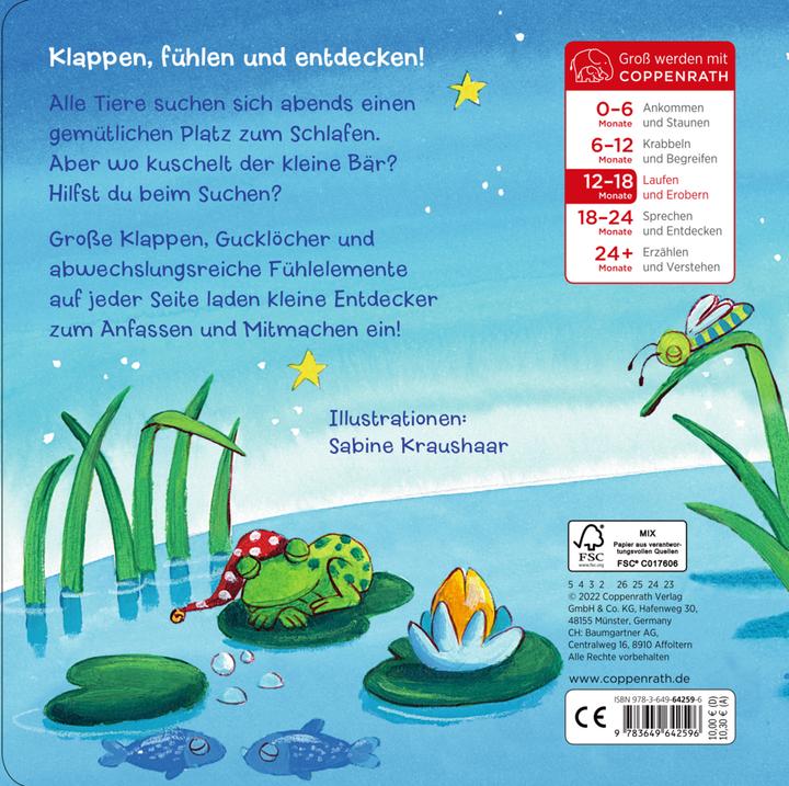 Produktbild Mein erstes Guckloch-Fühlbuch: Kleiner Bär, wo bist du? (Deutsch, 2022)