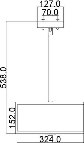 Actual product image Elstead Lighting Prospect Park pendant light E27 double satin nickel, chrome (E27)