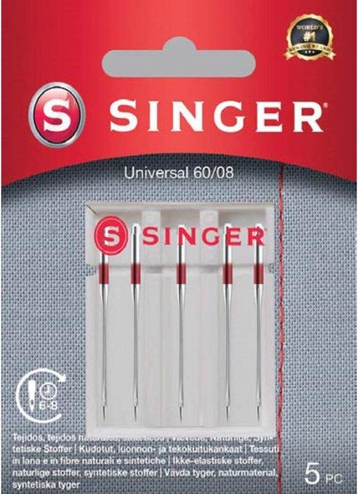 Singer UNIVERSAL Nähmschinennadel, 60/08, 5er Pack