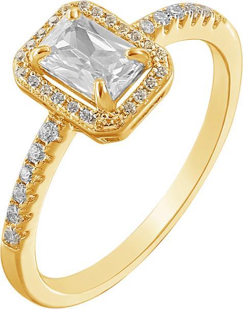 Actual product image Xenox Silver Circle Halo Ring (52, 925 Silver)