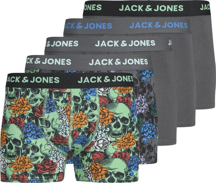 Jack & Jones Jacmason Skull Trunks 5 Pack Styd