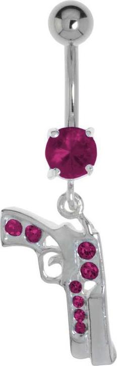 Immagine prodotto Bijouteria Piercing ventre (Acciaio chirurgico 316L, Vetro (di orologio), Argento 925)