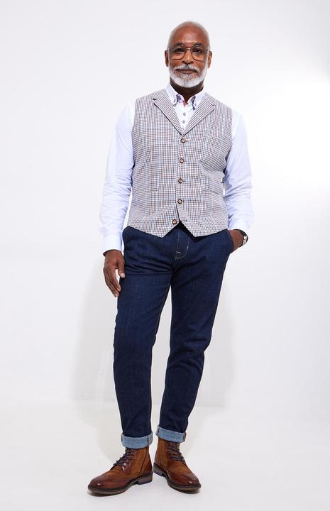 Produktbild Joe Browns Linen Blend Houndstooth Waistcoat (56)
