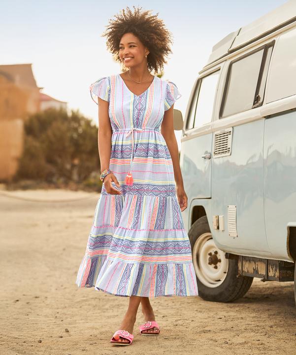 Image du produit Joe Browns Geo Striped V-Neck Maxi Dress (16)