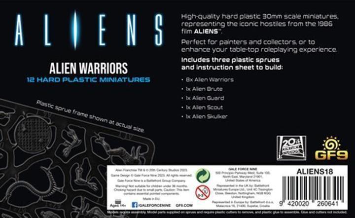 Image du produit Gale Force Nine Aliens : Alien Warriors (2023) (Anglais)