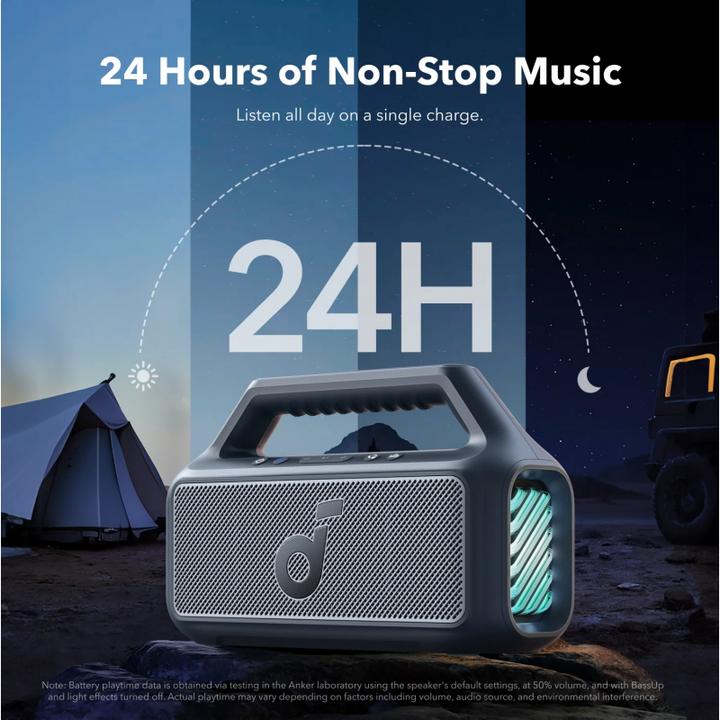 Image du produit soundcore Głośnik Boom 2 Niebieski (24 h, Fonctionnement sur batterie)