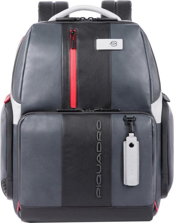 Piquadro Urban Fast Check PC -Rucksack 15.6 " schwarz/grau (24 l)