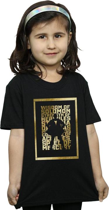 Produktbild Shazam Gold Text TShirt Mädchen (140, 146)