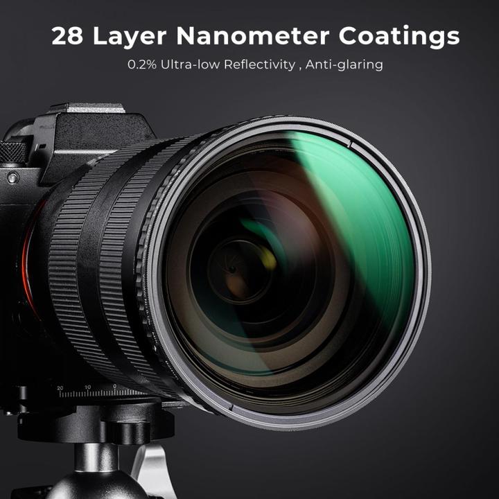 Actual product image K&F Concept Concept Variable ND Filter - 62mm Nano-X NDX ND8-128 (62 mm, Neutral density filter)