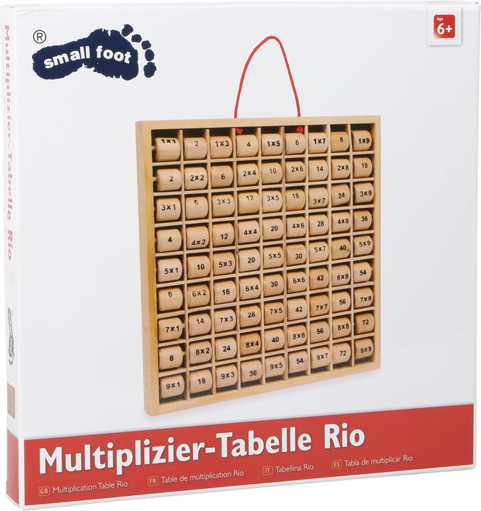 Image du produit small foot Tableau multiplicateur Petit 1x1 (Allemand, Anglais, Français, Italien)