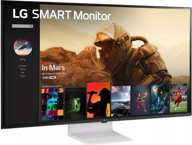 Actual product image LG 43SQ700S-W Smart Monitor 107.9cm (42.5 inch), White (3840 x 2160 Pixels, 42.50")