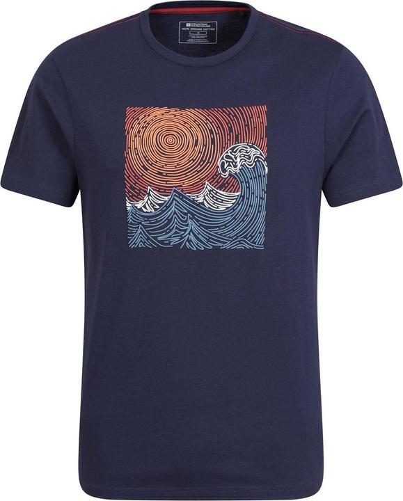 Image du produit Mountain Warehouse T-shirt en coton biologique Tidal Wave pour hommes (S)