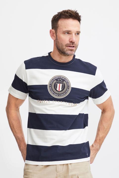 Immagine prodotto FQ1924 FQTom SS t-shirt a righe con stampa logo 21900645 (M)