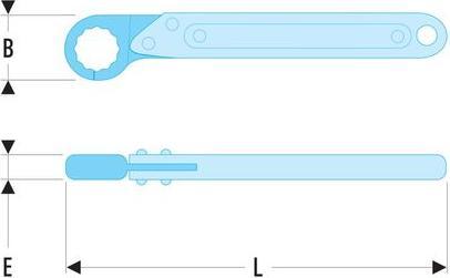Actual product image Facom Ratchet ring spanner (8 mm)
