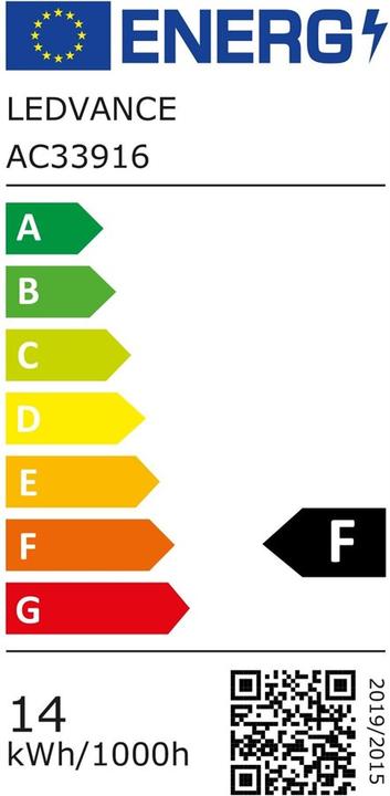Energy Label Ledvance Smart+ Wifi Classic (E27, 14 W, 1521 lm, 1 x, F)
