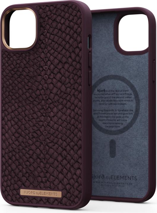 Actual product image Njord Salm.Leather Magsafe Case (Apple iPhone 14 Plus)