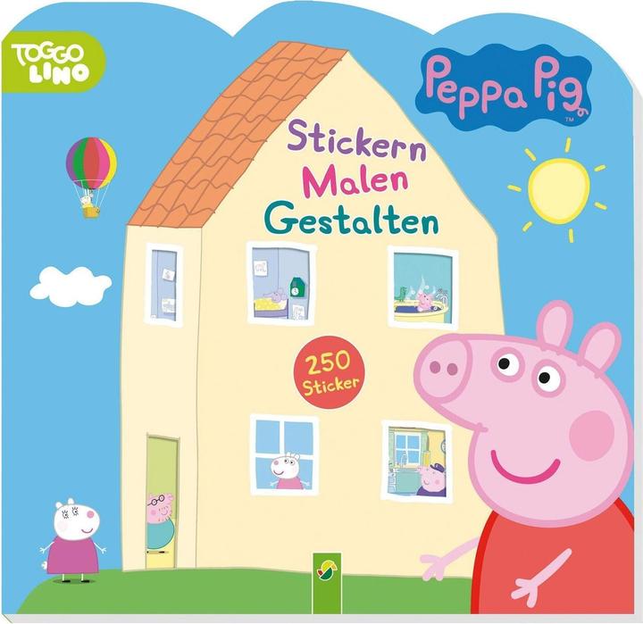 Peppa Wutz Stickern Malen Gestalten