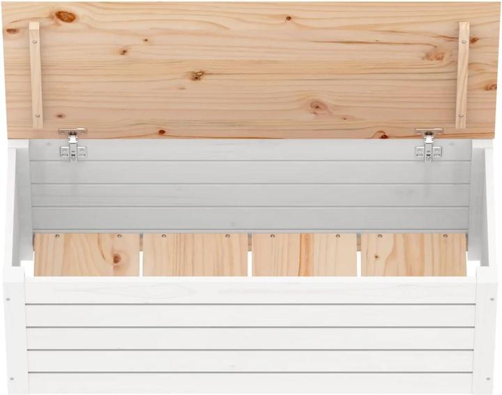 Actual product image VidaXL Truhe Weiss 89x36,5x33 cm Massivholz Kiefer,Farbe