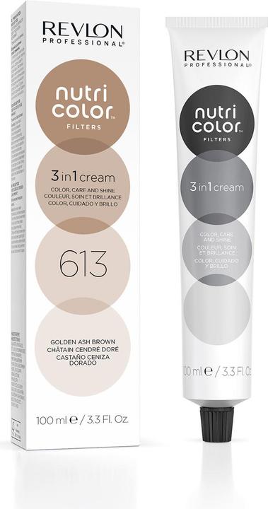 Revlon Professional Nutri Color Creme - Golden Ash Brown 613 (Hell Braun)