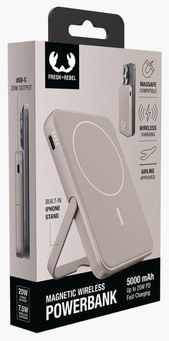 Image du produit Fresh'N Rebel Chargeur magnétique sans fil (5000 mAh, 20 W, 18.50 Wh)