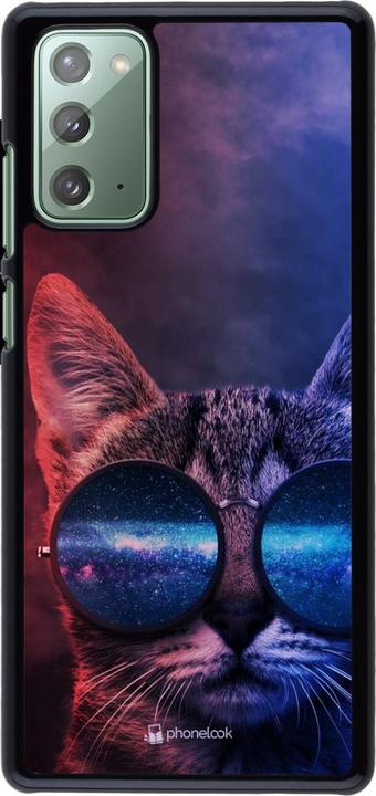 Produktbild PhoneLook Hülle Red Blue Cat Glasses (Samsung Galaxy Note 20)
