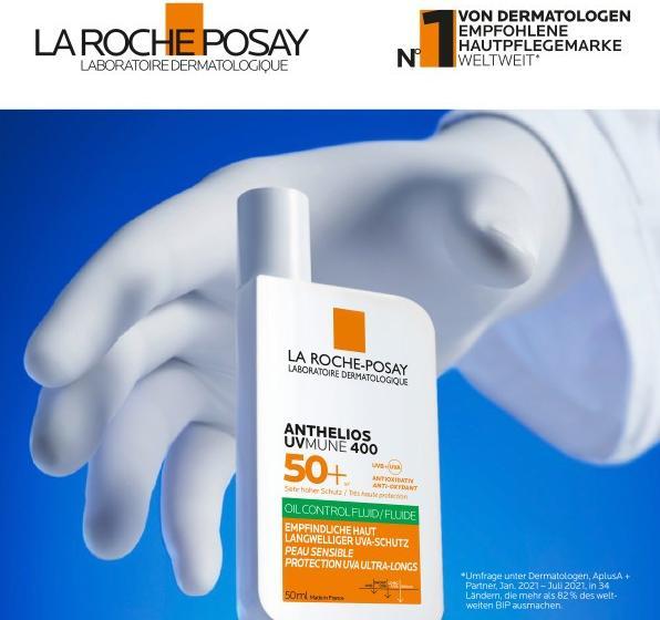Immagine prodotto La Roche Posay Fluido antiolio Anthelios UV Mune (Crema solare viso, SPF 50+, 50 ml, 49 g)
