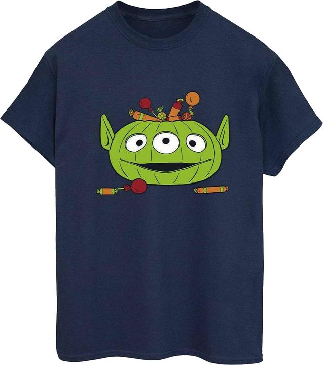 Actual product image Toy Story Womens/Ladies Alien Pumpkin Basket Cotton Boyfriend Halloween T-Shirt (XL)