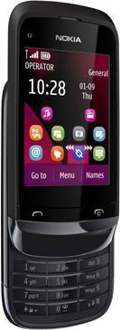Nokia C2-02 - Chrome Black (2.60", 2 Mpx)