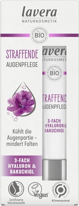 Immagine prodotto Lavera Trattamento rassodante per gli occhi Triplo Ialuronico e Bakuchiol 15ml (15 ml)