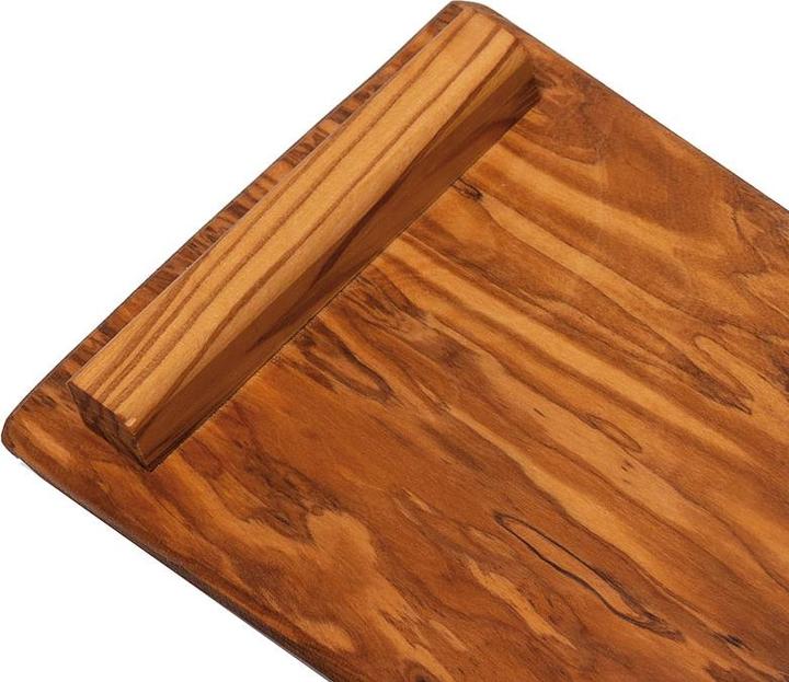 Image du produit Natura Punto Planche à sushi, assiette de service avec pieds, 13 x 28 x 1,5 cm, bois d'olivier